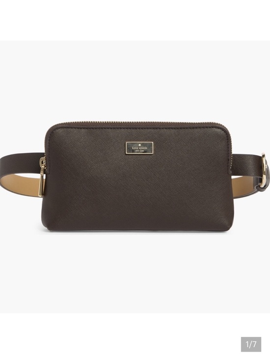 kate spade Handbags - Kate Spade Black Saffiano Leather Belt Bag with Gold Hardware L/XL